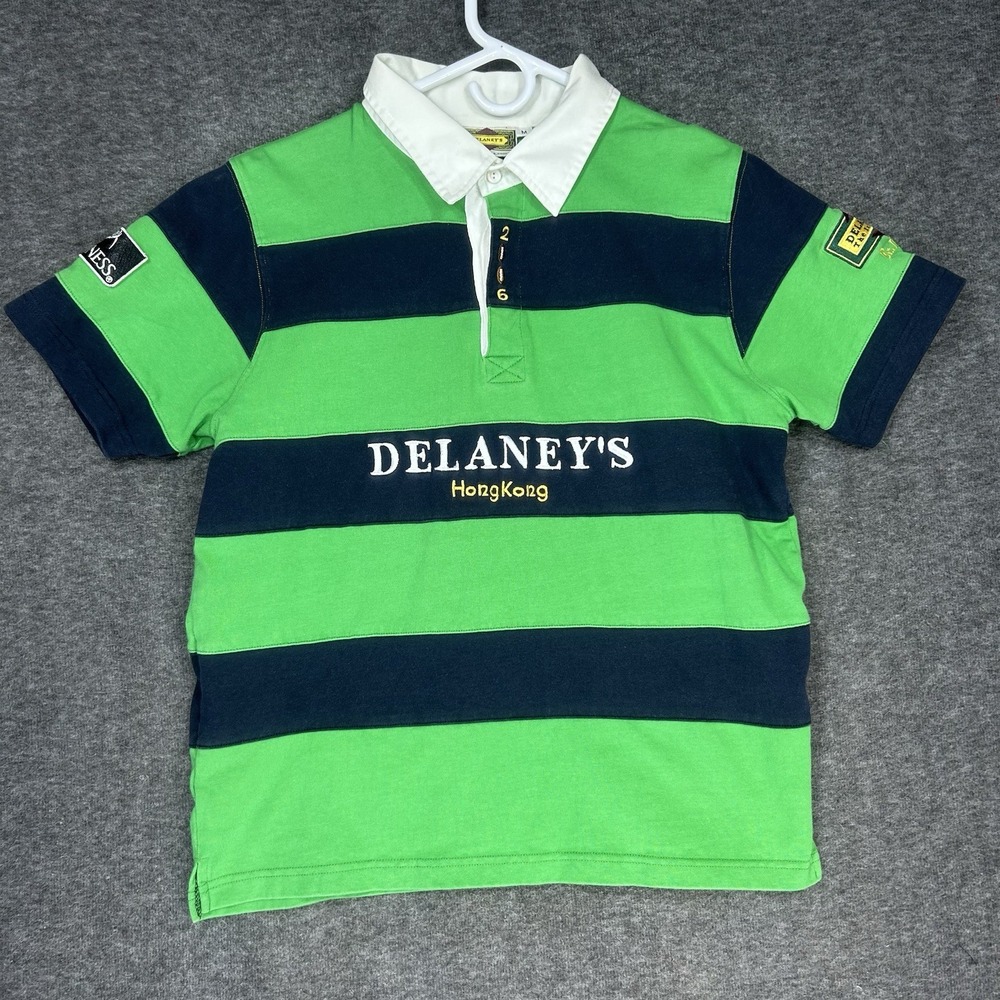 DELANEY'S Irish Pub Hong Kong 2006 Rugby Shirt Mens M Short sleeve 69